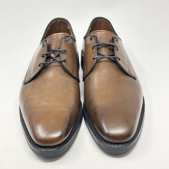 Allen Edmonds Fort Collins Plain Toe Derby Shoes Mens 9.5 D Brown Leather Dress main image 15